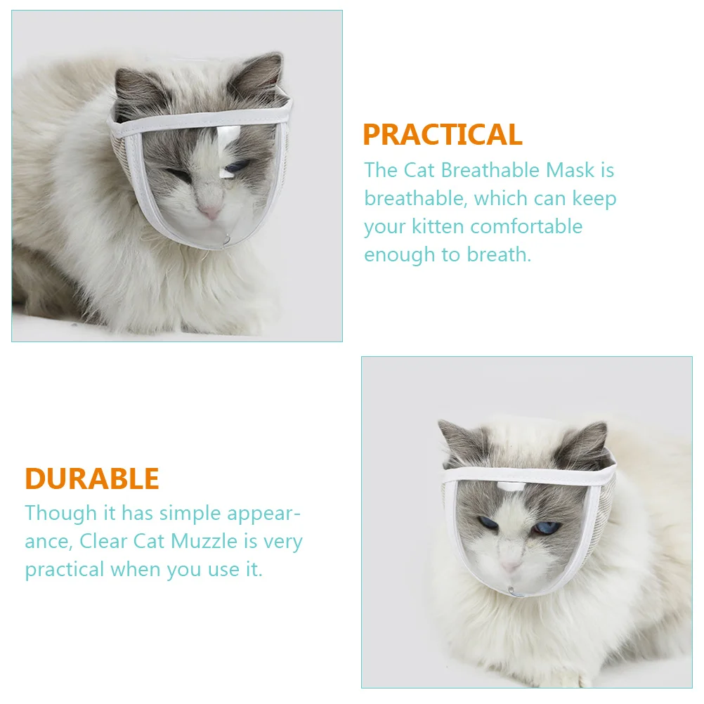 Pet Grooming Muzzle for Cats Clear Breathable Mask to Prevent Biting Ideal for Bathing and Nail Care Cat Muzzle
Pet Grooming Muzzle for Cats Clear Breathable Mask to Prevent Biting Ideal for Bathing and Nail Care Cat Muzzle