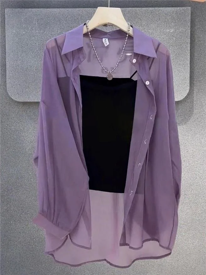 New 2025 Women's Ultra-Slippery Pearl Shiny Loose Sun Protection Shirt Summer Open Cardigan Outerwear Fashionable Commute Style
New 2025 Women's Ultra-Slippery Pearl Shiny Loose Sun Protection Shirt Summer Open Cardigan Outerwear Fashionable Commute Style