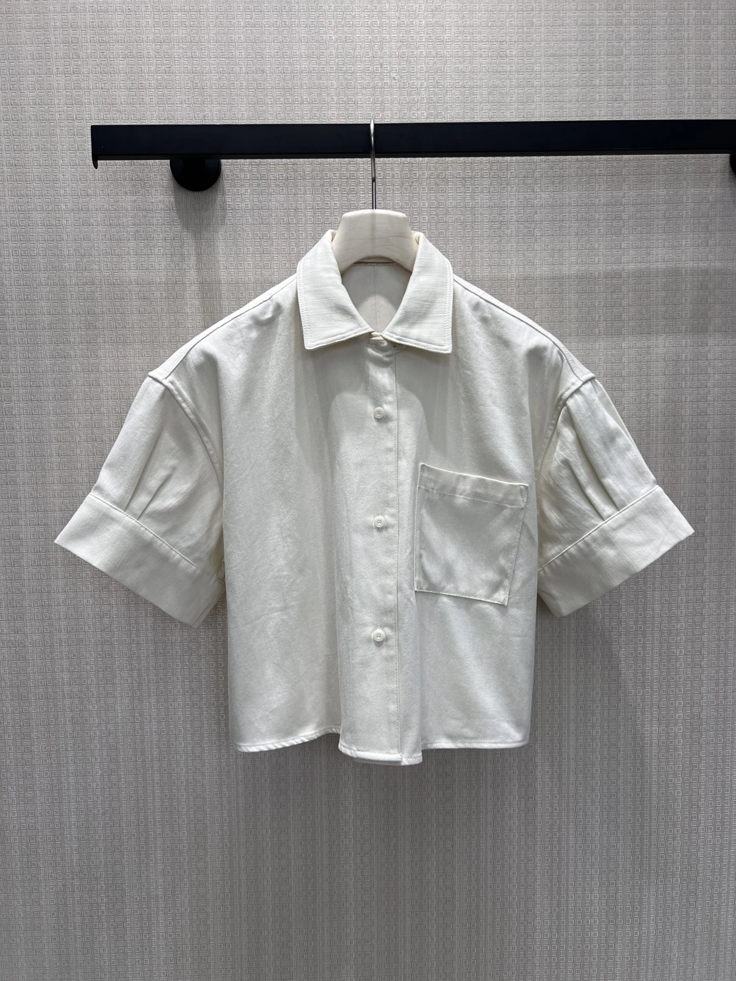 Slimming Short Sleeve Shirt Women's Fashionable Versatile Small Collar Embroidery Pocket Logo Simple Style Commute Cotton Blend
Slimming Short Sleeve Shirt Women's Fashionable Versatile Small Collar Embroidery Pocket Logo Simple Style Commute Cotton Blend