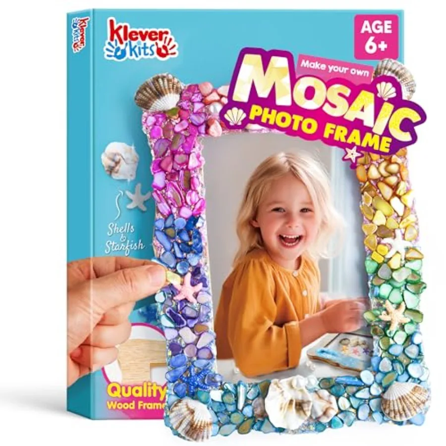 JOVA Klever Kits Mosaic Photo Frame Craft Kit, DIY Crafts for Girls 8-12 6 7 Years Old Girl Gifts Summer Activities, Make Your
JOVA Klever Kits Mosaic Photo Frame Craft Kit, DIY Crafts for Girls 8-12 6 7 Years Old Girl Gifts Summer Activities, Make Your