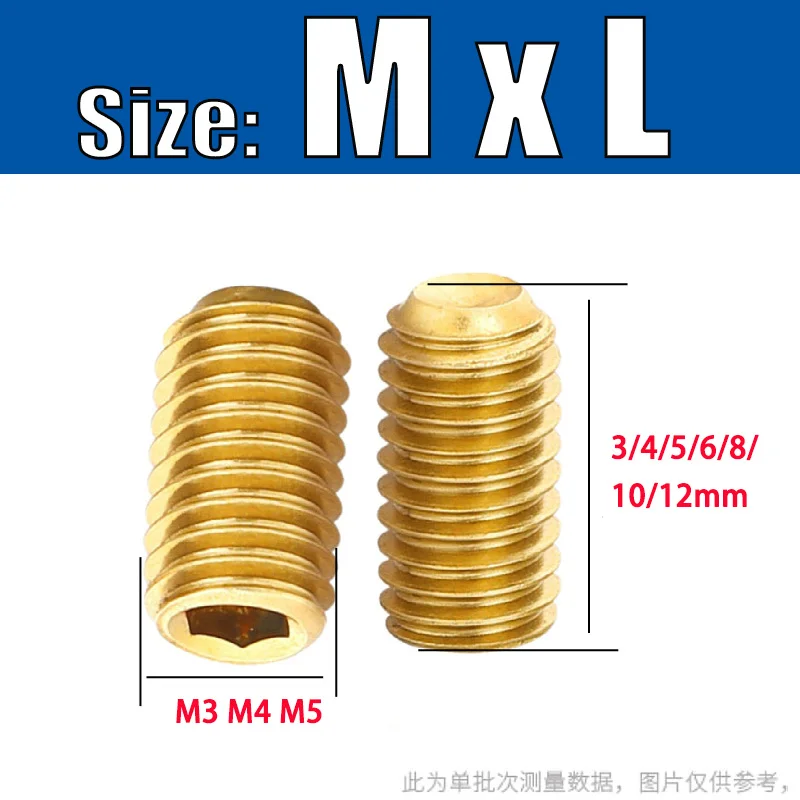 1-50Pcs M3 M4 M5 Grade 12.9 High Strength Alloy Steel Titanium Gold Plated Cup Point Hex Socket Set Screw Headless Grub Fastener
1-50Pcs M3 M4 M5 Grade 12.9 High Strength Alloy Steel Titanium Gold Plated Cup Point Hex Socket Set Screw Headless Grub Fastener