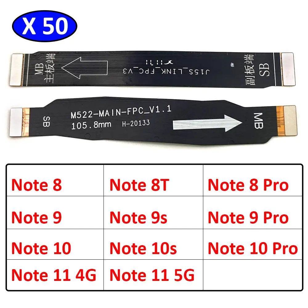 50Pcs/Lot, Main Board Motherboard Mainboard Flex Cable For Xiaomi Redmi 9 9A 9C 6 6A 8A Note 10 10s 8 7 6 Pro Note 11 4G 5G
50Pcs/Lot, Main Board Motherboard Mainboard Flex Cable For Xiaomi Redmi 9 9A 9C 6 6A 8A Note 10 10s 8 7 6 Pro Note 11 4G 5G