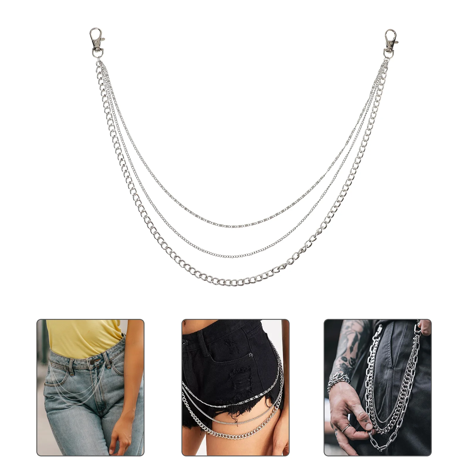 Hip Hop Long Pants Chain Fashion Waist Multi-layer Personality Exquisite Trendy Jeans Alloy Versatile Belt
Hip Hop Long Pants Chain Fashion Waist Multi-layer Personality Exquisite Trendy Jeans Alloy Versatile Belt