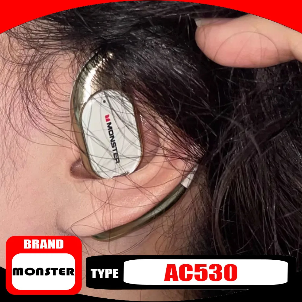 MONSTER AC530 Беспроводные спортивные наушники с костной проводимостью, висячие наушники без вкладышей, двойные складные Bluetooth-наушники, модный подарок
MONSTER AC530 Беспроводные спортивные наушники с костной проводимостью, висячие наушники без вкладышей, двойные складные Bluetooth-наушники, модный подарок