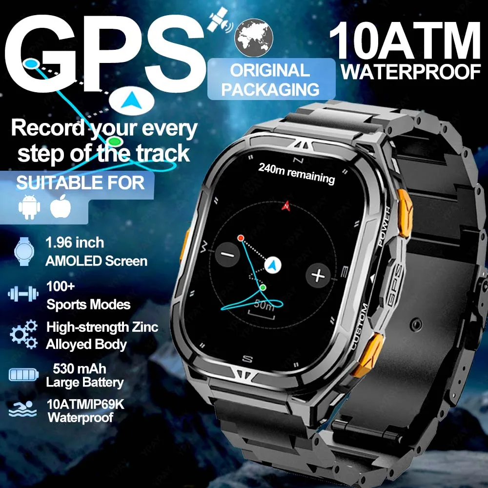 2025 New For Huawei Outdoor GPS Smart Watch Compass 1.96" AMOLED 10ATM Waterproof SOS BT Call Built-in GPS Men Sports Smartwatch
2025 New For Huawei Outdoor GPS Smart Watch Compass 1.96" AMOLED 10ATM Waterproof SOS BT Call Built-in GPS Men Sports Smartwatch