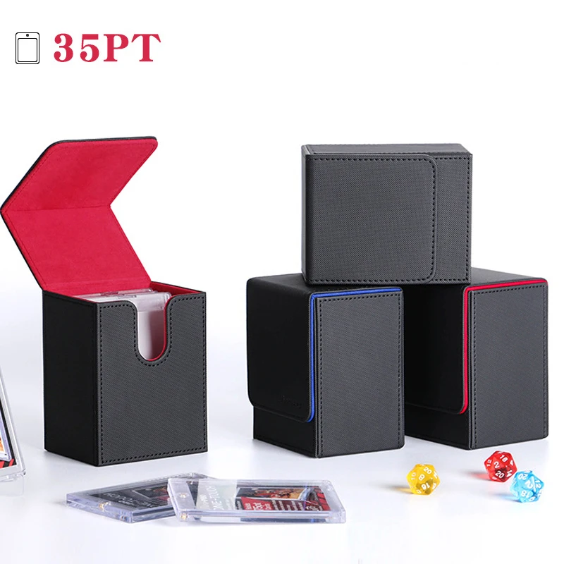 MTG Trading Card Case Leather Magnetic Vertical Insert Portable Game Card Organizer Box for PTMG PSA CCG SGC Rating Card Brick
MTG Trading Card Case Leather Magnetic Vertical Insert Portable Game Card Organizer Box for PTMG PSA CCG SGC Rating Card Brick
