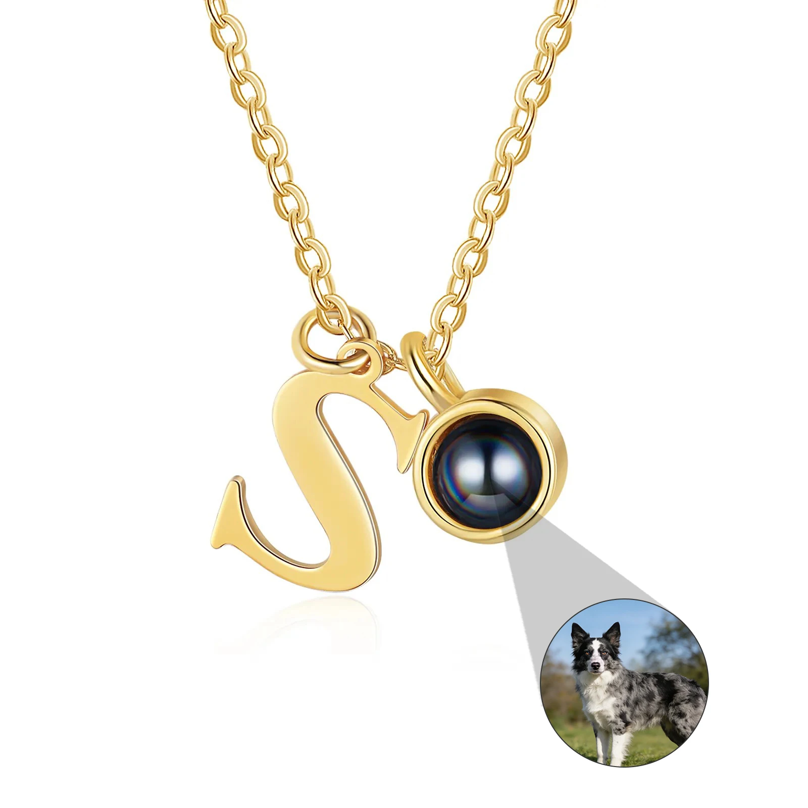 Custom Photo Projection Necklace Initial Letter Bezel Pendant Stainless Steel Chain Personalized Memorial Jewelry Gift for Her
Custom Photo Projection Necklace Initial Letter Bezel Pendant Stainless Steel Chain Personalized Memorial Jewelry Gift for Her