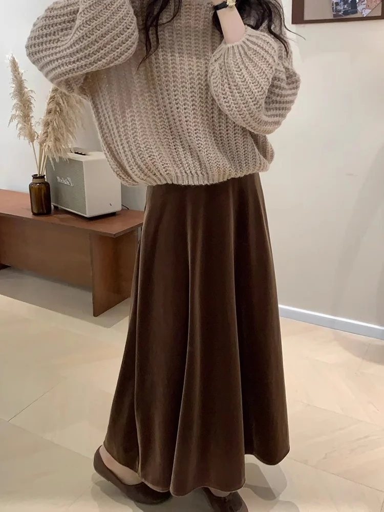 Бархатная юбка миди А-силуэта с завышенной талией, юбка-парасолька, юбка-облегающая, модель HL22, корейский стиль, для повседневной носки, однотонная, длинная...
Бархатная юбка миди А-силуэта с завышенной талией, юбка-парасолька, юбка-облегающая, модель HL22, корейский стиль, для повседневной носки, однотонная, длинная...