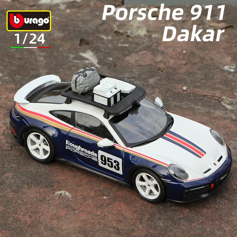 Bburago 1:24 Porsche 911, модель автомобиля из сплава Dakar, гоночный литой автомобиль, игрушки, литая под давлением, подарочная коллекция Voiture
Bburago 1:24 Porsche 911, модель автомобиля из сплава Dakar, гоночный литой автомобиль, игрушки, литая под давлением, подарочная коллекция Voiture