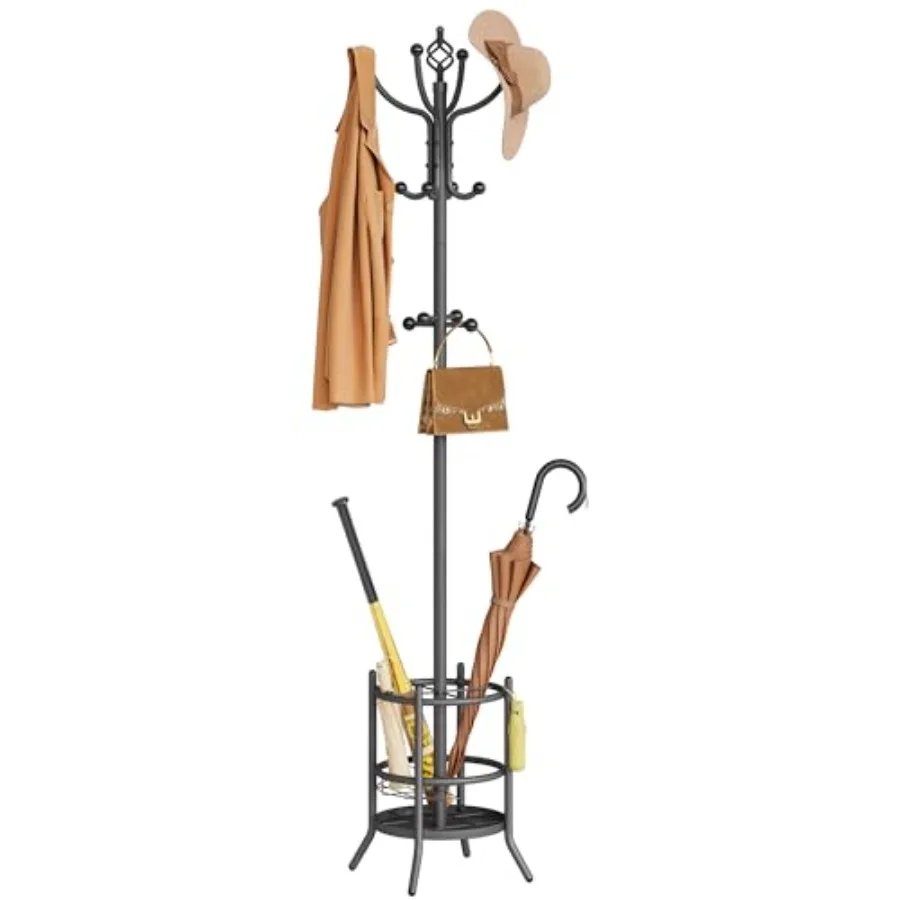 Coat Rack with Umbrella Holder, Coat Tree Freestanding, Coat Rack Stand with 16 Hooks, Coat Stand for Living Room, Bedroom, Off
Coat Rack with Umbrella Holder, Coat Tree Freestanding, Coat Rack Stand with 16 Hooks, Coat Stand for Living Room, Bedroom, Off