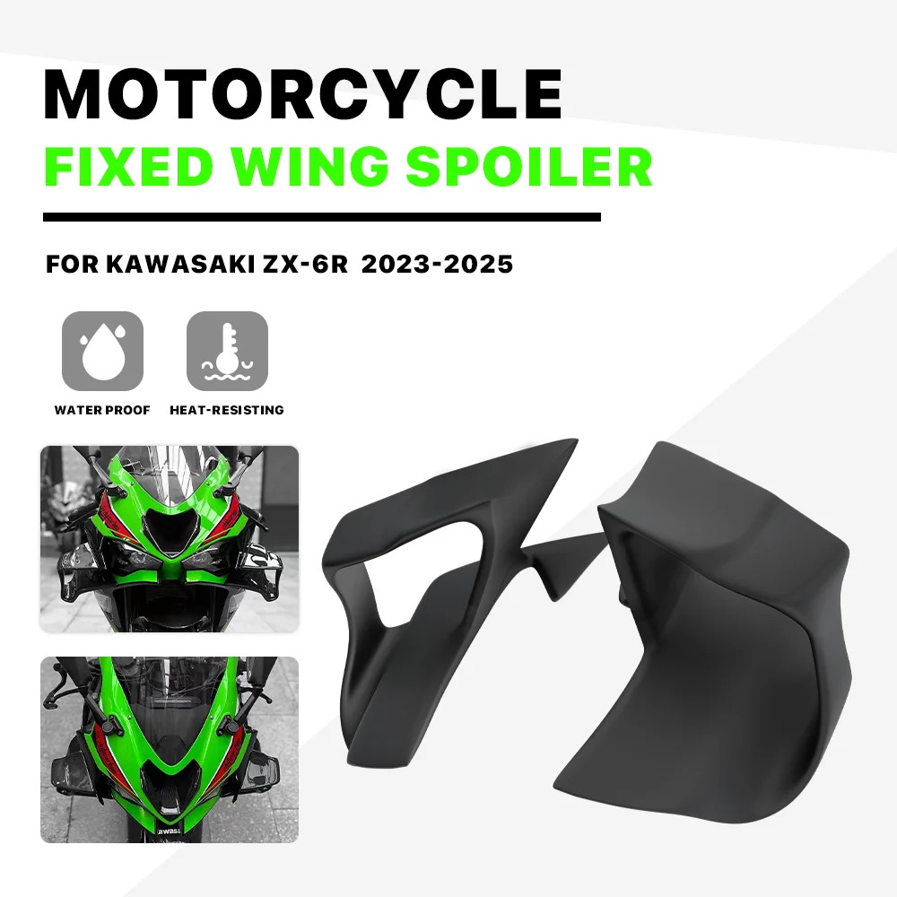 NEW Fairing Fixed Wing For Kawasaki ZX-6R ZX6R ZX 6R Motorcycle Accessories Modified Aerodynamic Winglet Cowl Spoiler Winglet
NEW Fairing Fixed Wing For Kawasaki ZX-6R ZX6R ZX 6R Motorcycle Accessories Modified Aerodynamic Winglet Cowl Spoiler Winglet