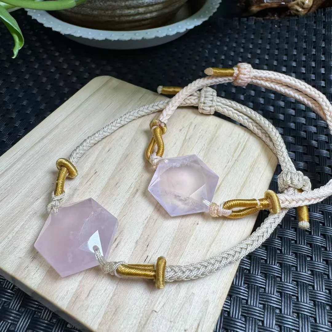 1 Pc Fengbaowu Natural Rose Quartz Hexagram Bracelet Crystal Reiki Healing Stone Jewelry Gift For Women Men
1 Pc Fengbaowu Natural Rose Quartz Hexagram Bracelet Crystal Reiki Healing Stone Jewelry Gift For Women Men