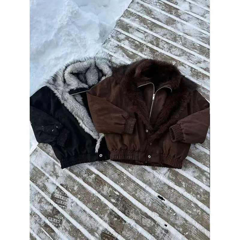 Easy Success Polar Wolf King Double Placket Stand Collar Cotton Jacket Mountain Eagle American Retro StylePULeather Jacket Coat
Easy Success Polar Wolf King Double Placket Stand Collar Cotton Jacket Mountain Eagle American Retro StylePULeather Jacket Coat