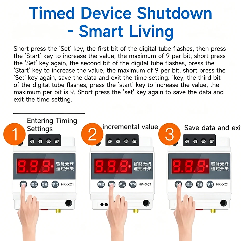 5000M ultra-long-distance single-channel wireless remote control switch,220V high-power intelligent water pump remote control
5000M ultra-long-distance single-channel wireless remote control switch,220V high-power intelligent water pump remote control