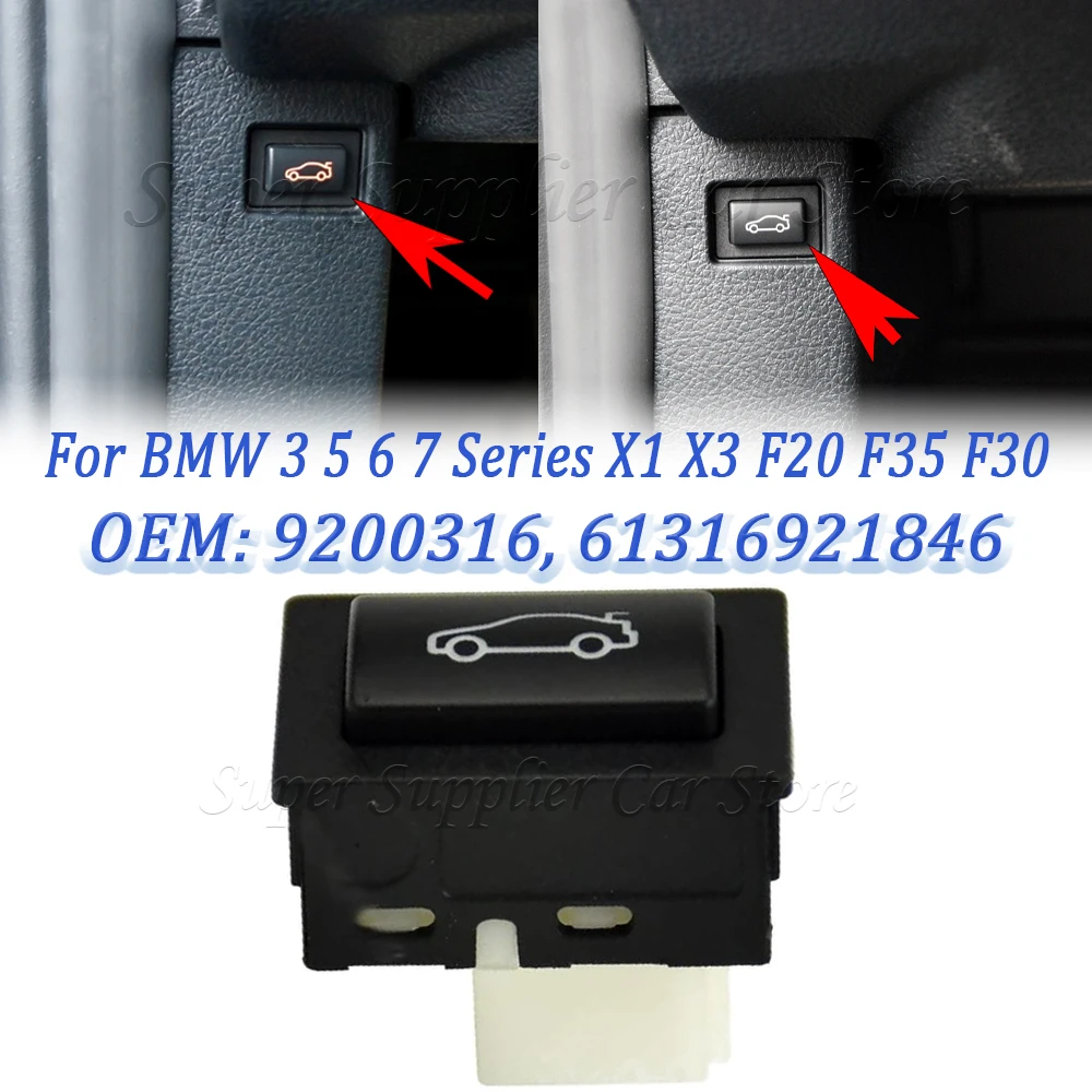 Car Tailgate Rear Trunk Lock Release Switch Button 61319200316 For BMW 3 5 6 7 Series X1 X3 F20 F35 F30 F10 F11 F06 F07 F02 E84
Car Tailgate Rear Trunk Lock Release Switch Button 61319200316 For BMW 3 5 6 7 Series X1 X3 F20 F35 F30 F10 F11 F06 F07 F02 E84