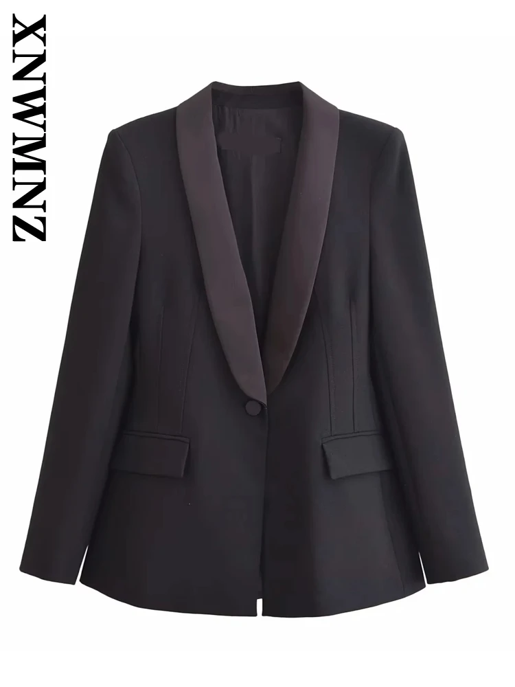 XNWMNZ 2024 Autumn Lady Elegant Long Sleeve Satin Suit Coat Top Fashion Woman V-Collar Button Outerwear Ruffles Jacket Blazer
XNWMNZ 2024 Autumn Lady Elegant Long Sleeve Satin Suit Coat Top Fashion Woman V-Collar Button Outerwear Ruffles Jacket Blazer
