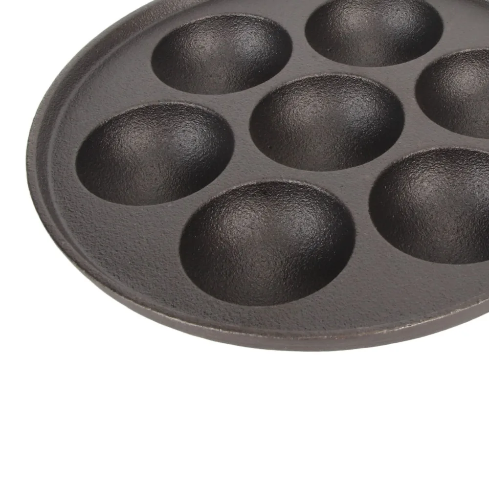 Baking Molds Tray Cast Iron Takoyaki Pan 2.17in Diameter 7 Holes Aebleskiver Pan Heavy Duty Durable Takoyaki Maker Home Kitchen
Baking Molds Tray Cast Iron Takoyaki Pan 2.17in Diameter 7 Holes Aebleskiver Pan Heavy Duty Durable Takoyaki Maker Home Kitchen