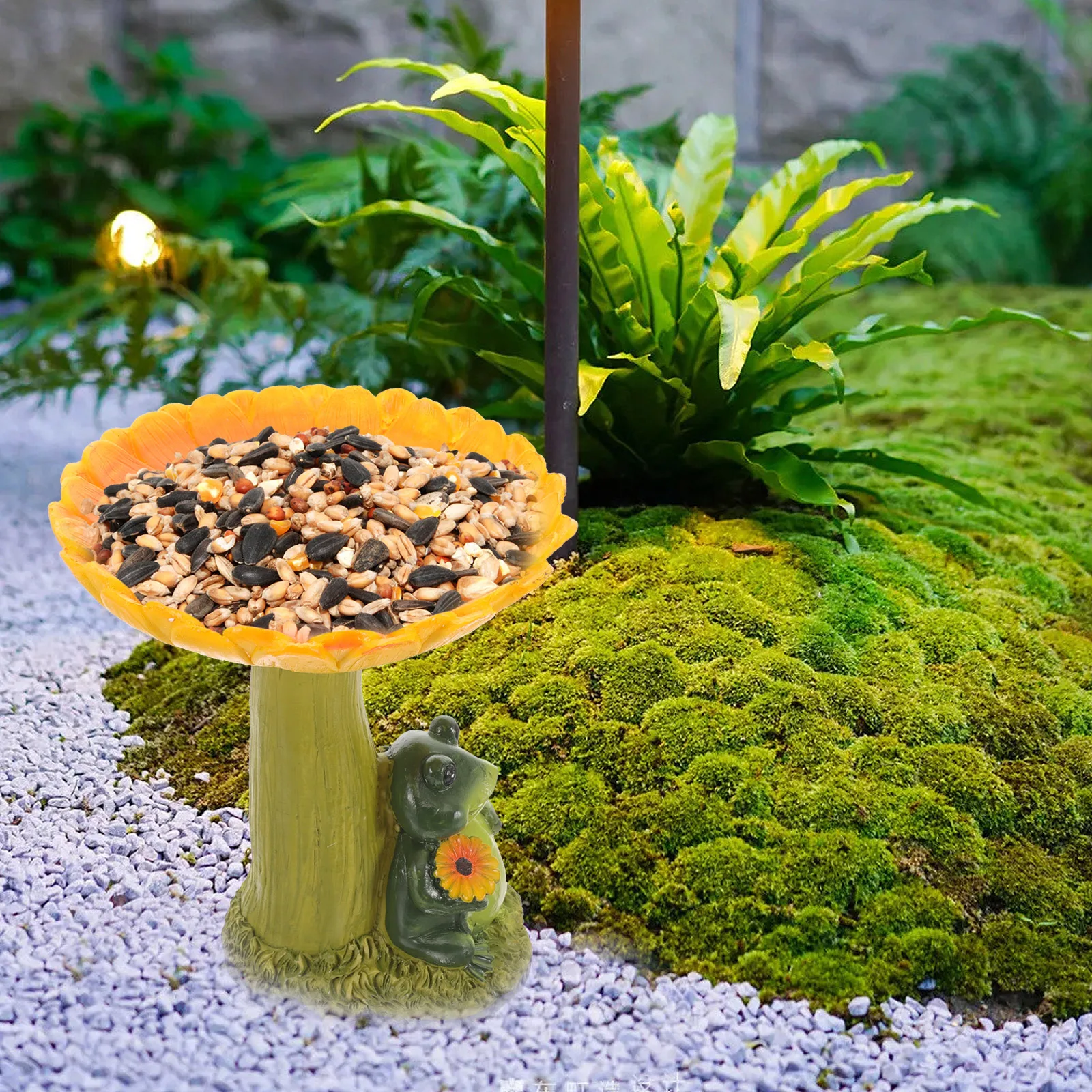 Adorable Frog Bird Feeder Resin Garden Decoration Outdoor Birdbath Sunflower Shaped Feeders for Yard Hummingbird Baths Garden
Adorable Frog Bird Feeder Resin Garden Decoration Outdoor Birdbath Sunflower Shaped Feeders for Yard Hummingbird Baths Garden