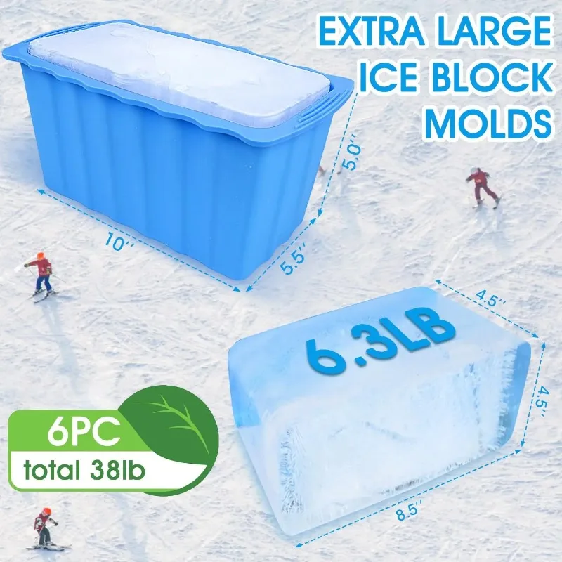 25LB Bath Water Chiller Giant Block Molds Silicone Block Maker For Home 4PC Extra Large Ice Cube Molds
25LB Bath Water Chiller Giant Block Molds Silicone Block Maker For Home 4PC Extra Large Ice Cube Molds