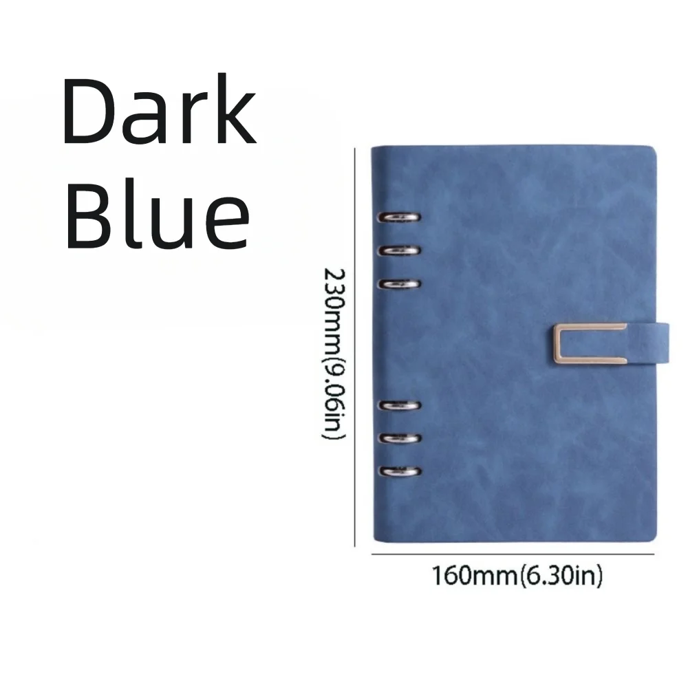 Detachable Metal Clip A5 Notebook 200 Pages 100 Sheets Refillable Notebook Leather Cover Hardcover Loose Leaf Notebook Study
Detachable Metal Clip A5 Notebook 200 Pages 100 Sheets Refillable Notebook Leather Cover Hardcover Loose Leaf Notebook Study