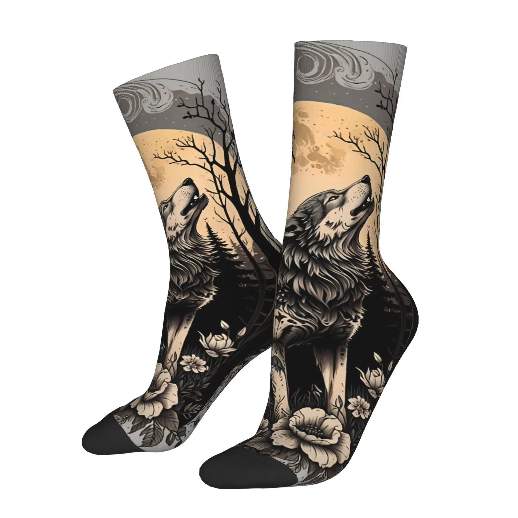 Wolf Tattoo Design Sock Printed Man Polyester Fashion
Wolf Tattoo Design Sock Printed Man Polyester Fashion