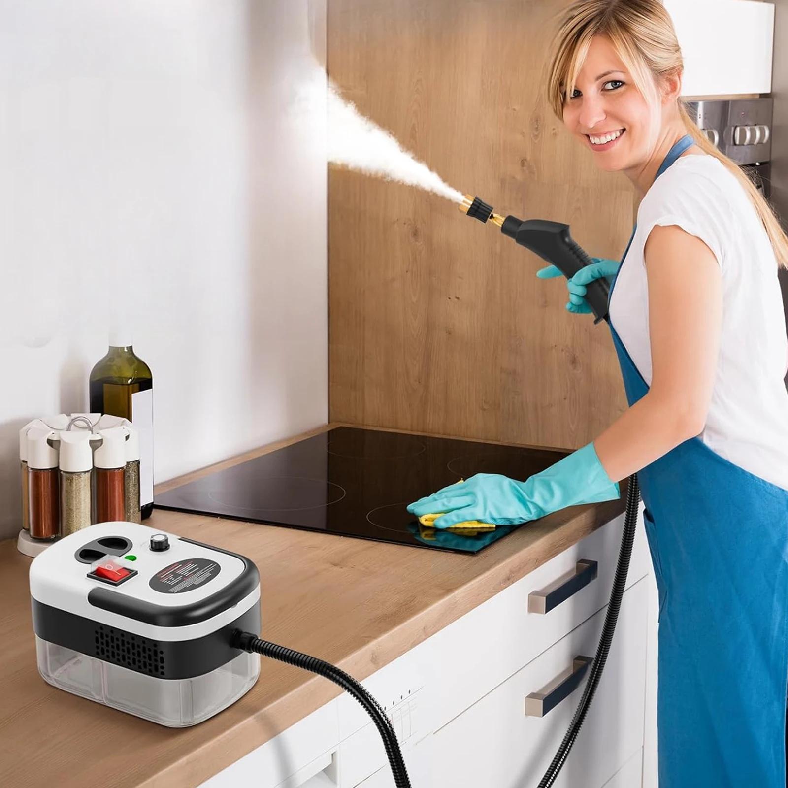 2500W 220V Handheld Steam Cleaner High Temperature Household Steam Cleaner Pressurized Steam Cleaning Machine for Furniture Car
2500W 220V Handheld Steam Cleaner High Temperature Household Steam Cleaner Pressurized Steam Cleaning Machine for Furniture Car