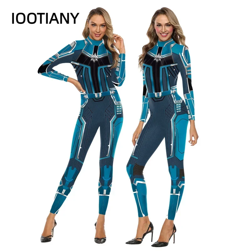 CosplayIootiany Movie Captain Superhero Women Jumpsuit Carnival Halloween Cosplay Adult Sexy Bodysuit Sportswear Stage Party Cos
CosplayIootiany Movie Captain Superhero Women Jumpsuit Carnival Halloween Cosplay Adult Sexy Bodysuit Sportswear Stage Party Cos