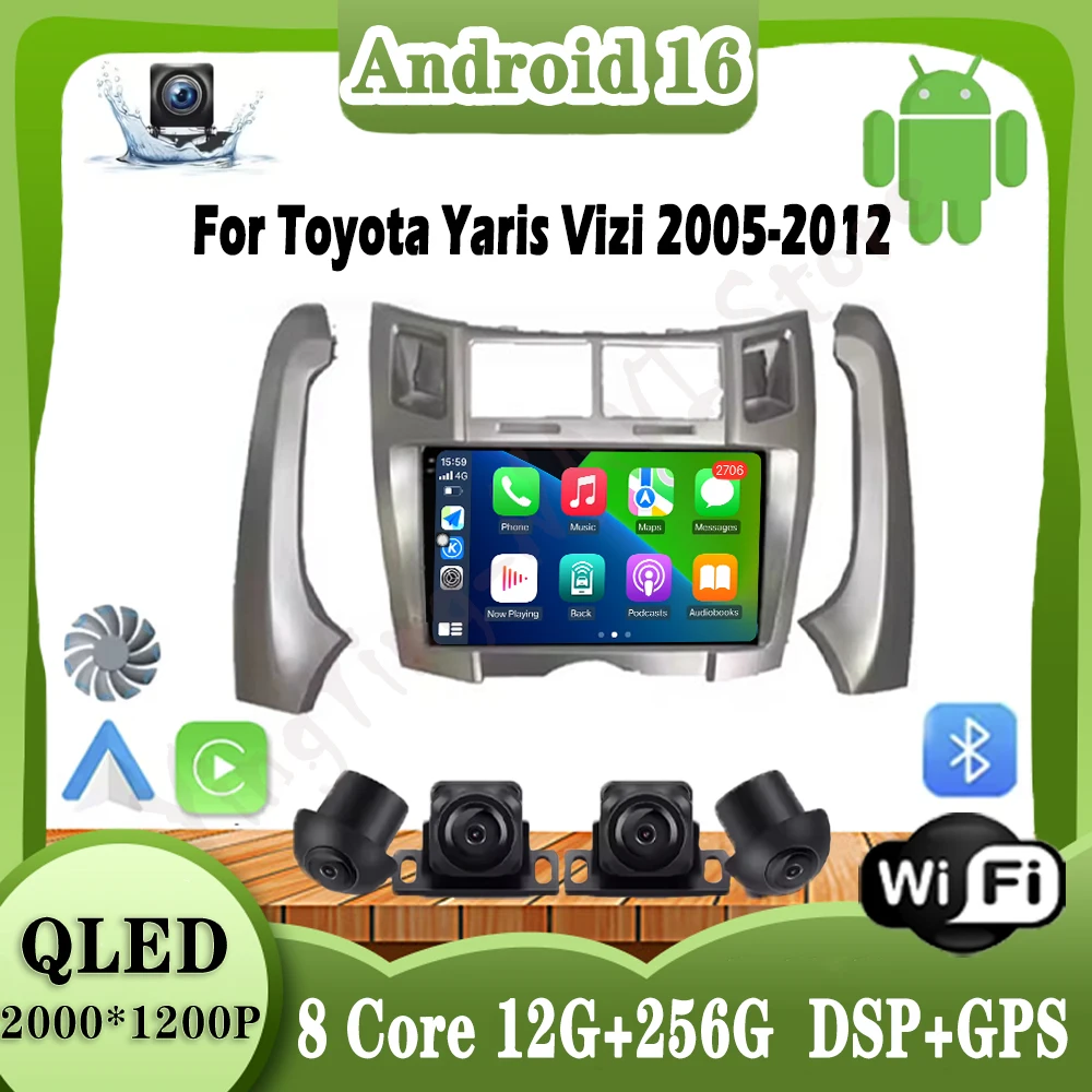 9-дюймовый для Toyota Yaris Vizi 2005-2012 Android 16 Auto Carplay Мультимедийный плеер Автомобильный радиоприемник Беспроводной GPS-навигатор 4G WIFI BT
9-дюймовый для Toyota Yaris Vizi 2005-2012 Android 16 Auto Carplay Мультимедийный плеер Автомобильный радиоприемник Беспроводной GPS-навигатор 4G WIFI BT