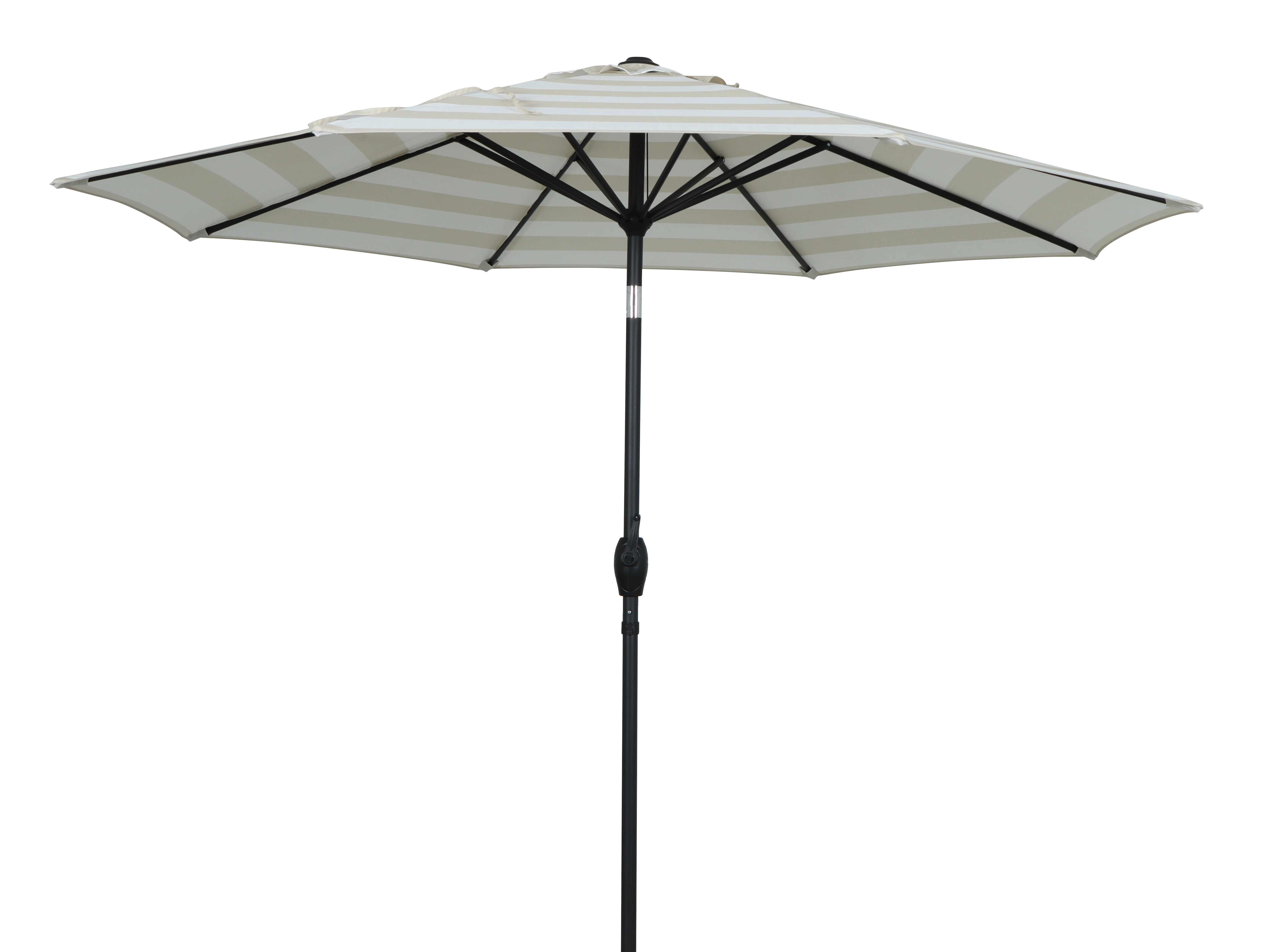 9ft Tan Cabana Stripe Patio Umbrella with Crank Lift and 3-Angle Tilt
9ft Tan Cabana Stripe Patio Umbrella with Crank Lift and 3-Angle Tilt