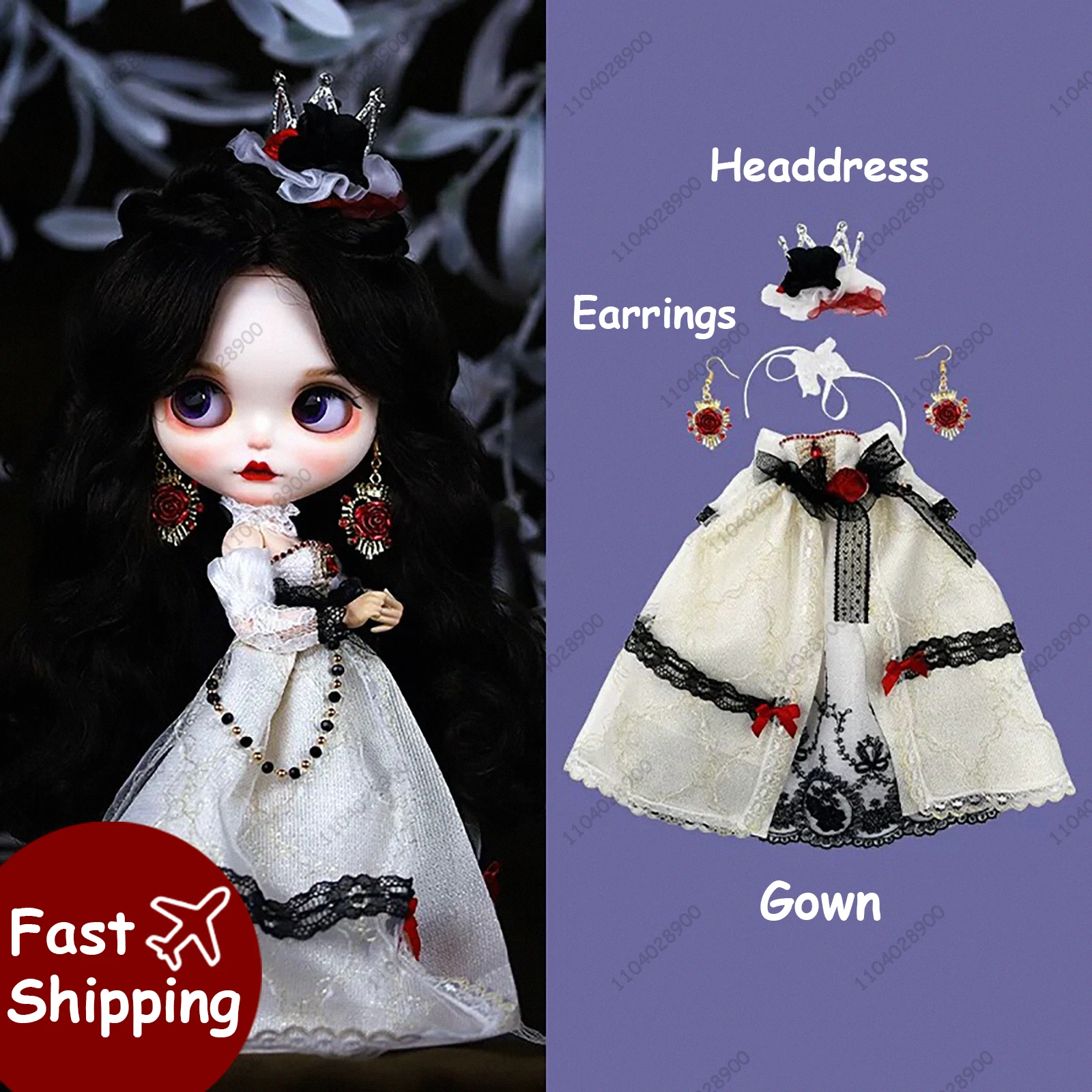 ICY DBS Blyth 30CM 1/6 Doll Clothes OB24 New Azone The White Queen Gown Princess Dress Costume Doll Clothes Girl Gift Toy
ICY DBS Blyth 30CM 1/6 Doll Clothes OB24 New Azone The White Queen Gown Princess Dress Costume Doll Clothes Girl Gift Toy