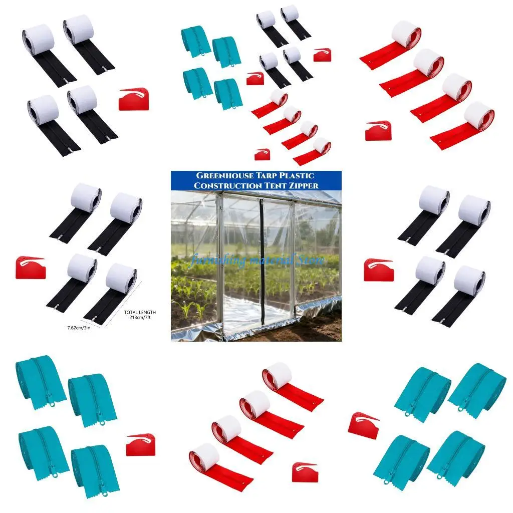 Y5GD 4Pcs Tear Resistant Dust Protector Zippers Double Sided Adhesive Door Zippers with Sheeting Cutter Easy Installation
Y5GD 4Pcs Tear Resistant Dust Protector Zippers Double Sided Adhesive Door Zippers with Sheeting Cutter Easy Installation
