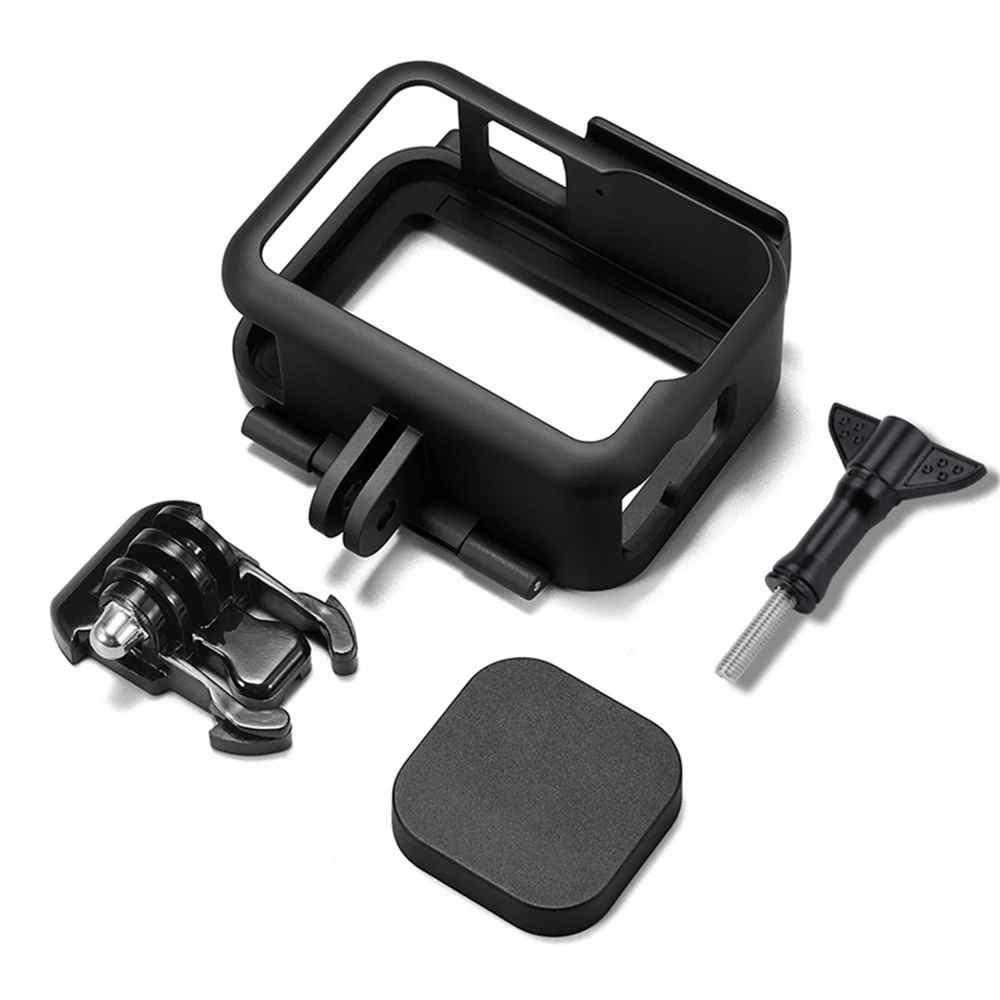1pc Action Camera Cage Protective Frame With Cold Shoe+ Universal 1/4 Mounting Parts+ Lens Cap for Hero 9/10/11/12 Accessories
1pc Action Camera Cage Protective Frame With Cold Shoe+ Universal 1/4 Mounting Parts+ Lens Cap for Hero 9/10/11/12 Accessories