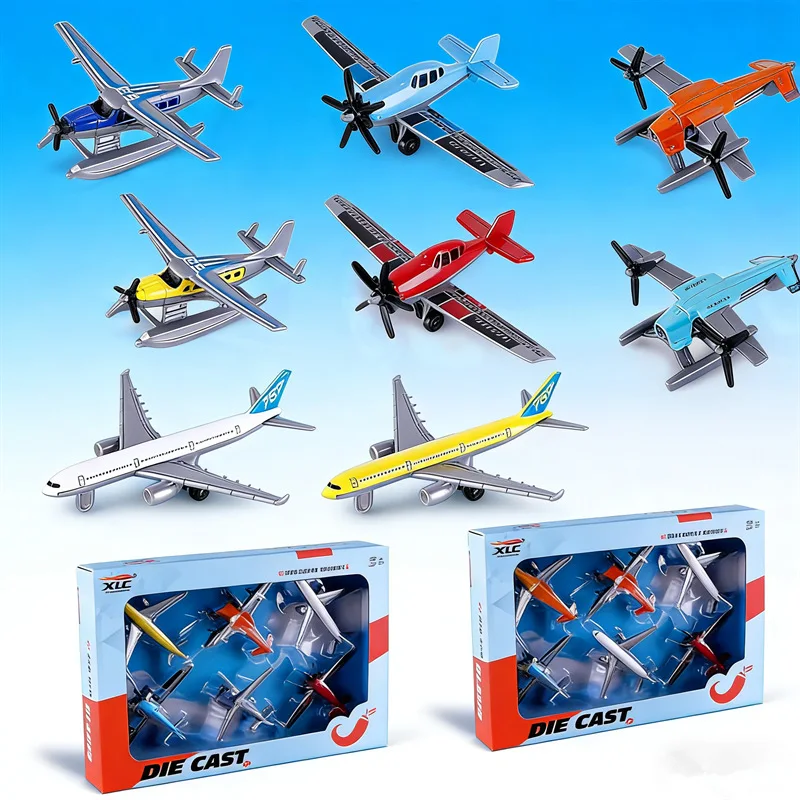6pc Alloy Miniature Airplane Fighter Jet Diecast Plane Model Kit For Passenger Aircraft Gliders Child Toys Collection Ornaments
6pc Alloy Miniature Airplane Fighter Jet Diecast Plane Model Kit For Passenger Aircraft Gliders Child Toys Collection Ornaments