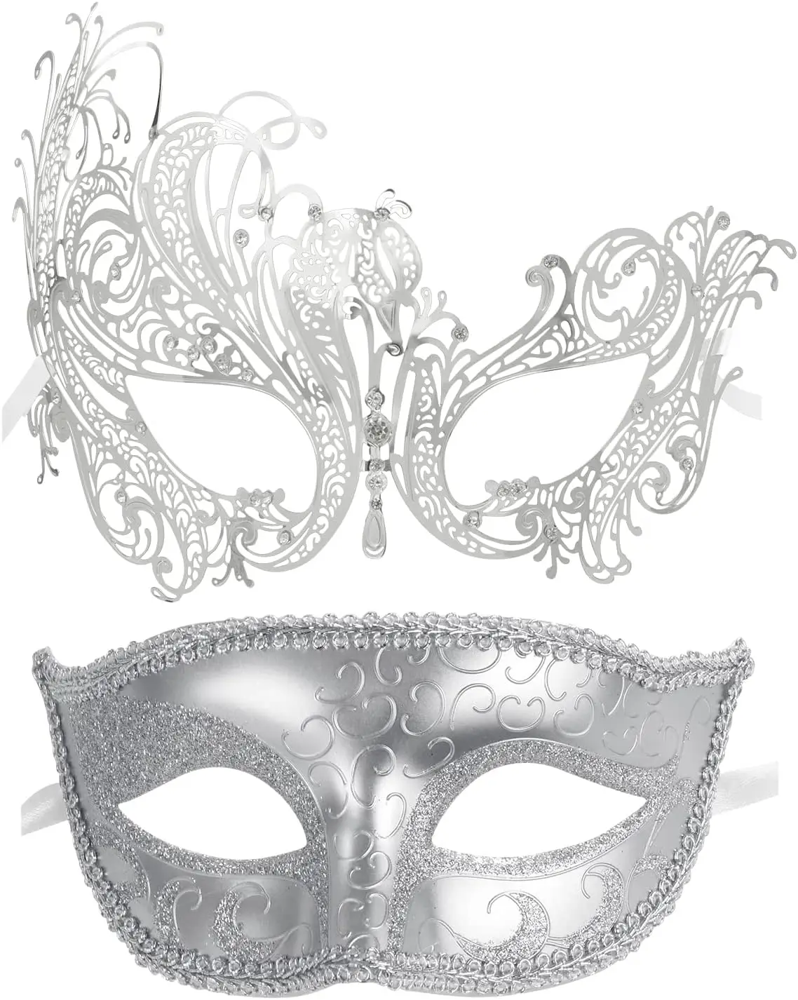 Couple Masquerade Mask Half Venetian Mardi Gras Ball Party 2 Pack for Christmas Cosplay
Couple Masquerade Mask Half Venetian Mardi Gras Ball Party 2 Pack for Christmas Cosplay