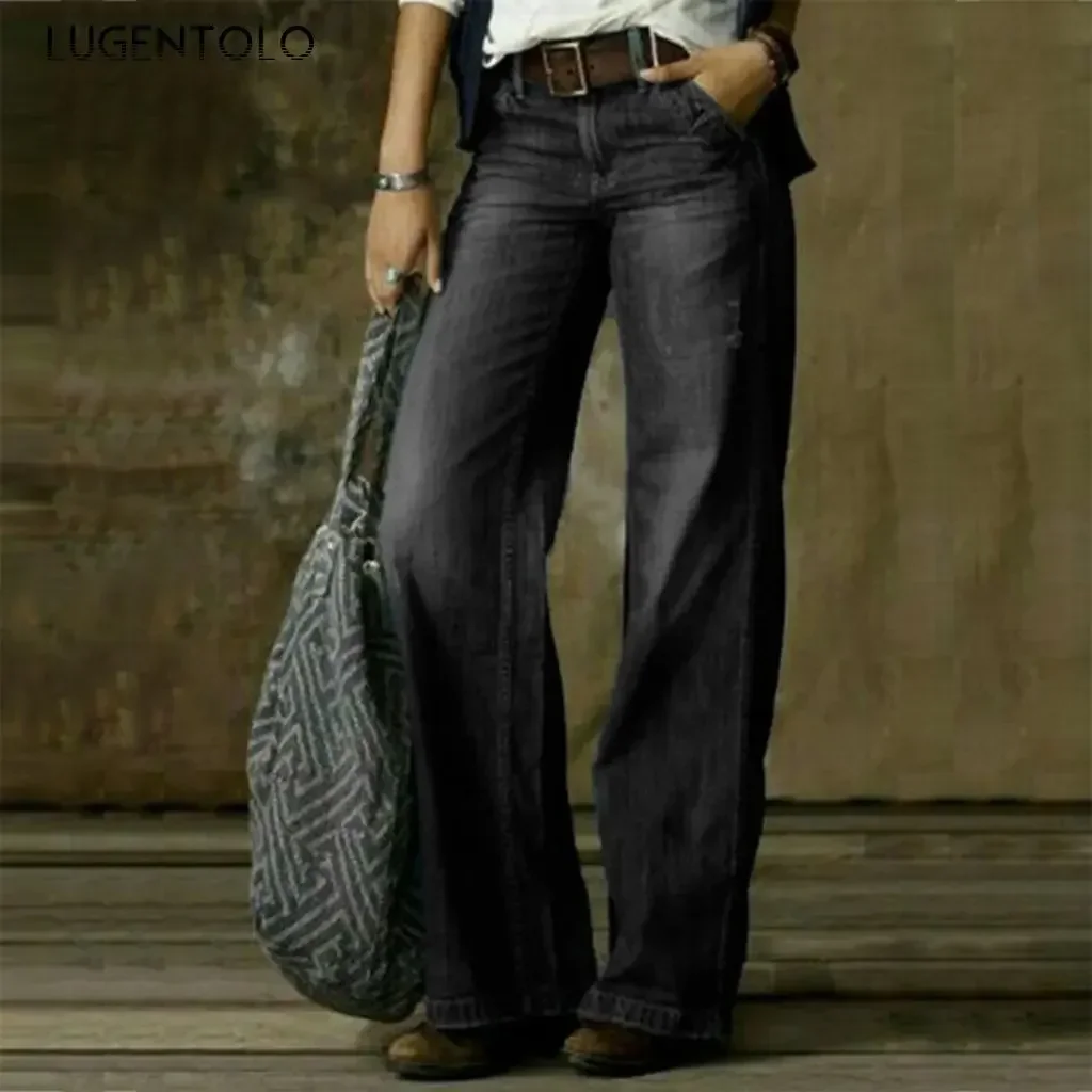 Women Vintage Jeans Fashion Straight Wide Leg Trousers Print Street Art Mid-waist Zipper Female Long Pants
Women Vintage Jeans Fashion Straight Wide Leg Trousers Print Street Art Mid-waist Zipper Female Long Pants