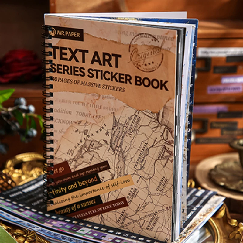 Mr Paper 40sheets/bag Text Art Series Sticker Book Ins Retro Style DIY Handbook Calendar Diary Mug Laptop Phone Case Envelope
Mr Paper 40sheets/bag Text Art Series Sticker Book Ins Retro Style DIY Handbook Calendar Diary Mug Laptop Phone Case Envelope