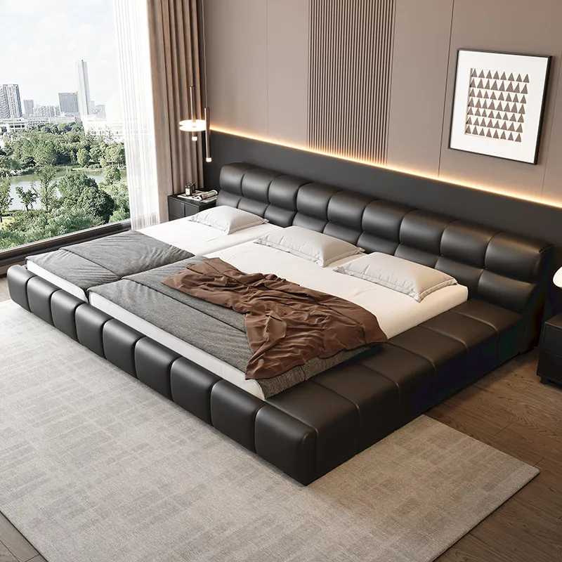 #Home for180cm150cm Modern Deluxe Lawrence leather Master Bedroom Spliced Queen Bed frame bedroom beds and bed frames furniture
#Home for180cm150cm Modern Deluxe Lawrence leather Master Bedroom Spliced Queen Bed frame bedroom beds and bed frames furniture