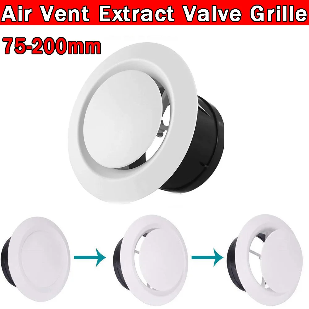 75 100 125mm ABS Wall Ceiling Air Supply Vent Ducting Ventilation Exhaust Grille Cover Waterproof Outlet Heating Cooling Vents
75 100 125mm ABS Wall Ceiling Air Supply Vent Ducting Ventilation Exhaust Grille Cover Waterproof Outlet Heating Cooling Vents