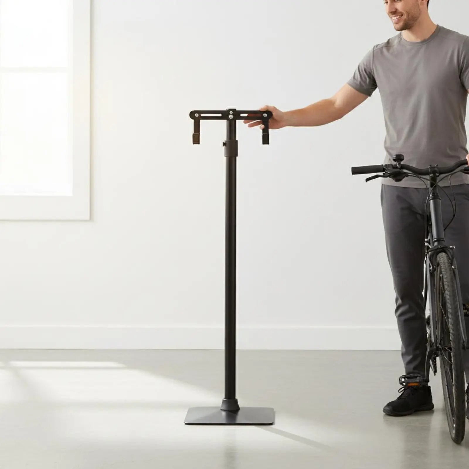 Adjustable Bike Hanger Space Saving Upright Bike Stand Upright Two-Wheeler Stand Easy Assembly Transport Heavy Duty
Adjustable Bike Hanger Space Saving Upright Bike Stand Upright Two-Wheeler Stand Easy Assembly Transport Heavy Duty
