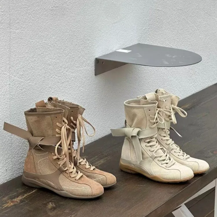 Women's Fall Autumn Winter Boxing Frosted Leather Lace-up Ankle Boots Luxury Vintage Booster Boots Zapatos De Mujer Hot Selling
Women's Fall Autumn Winter Boxing Frosted Leather Lace-up Ankle Boots Luxury Vintage Booster Boots Zapatos De Mujer Hot Selling