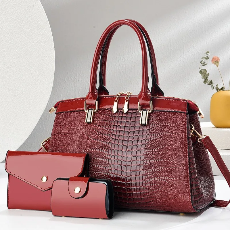 2025 Glossy Tote Bag Women's Large Zippered Handbag - Versatile Mom & Baby Set, Spacious Shoulder Purse, Trendy Crossbody
2025 Glossy Tote Bag Women's Large Zippered Handbag - Versatile Mom & Baby Set, Spacious Shoulder Purse, Trendy Crossbody