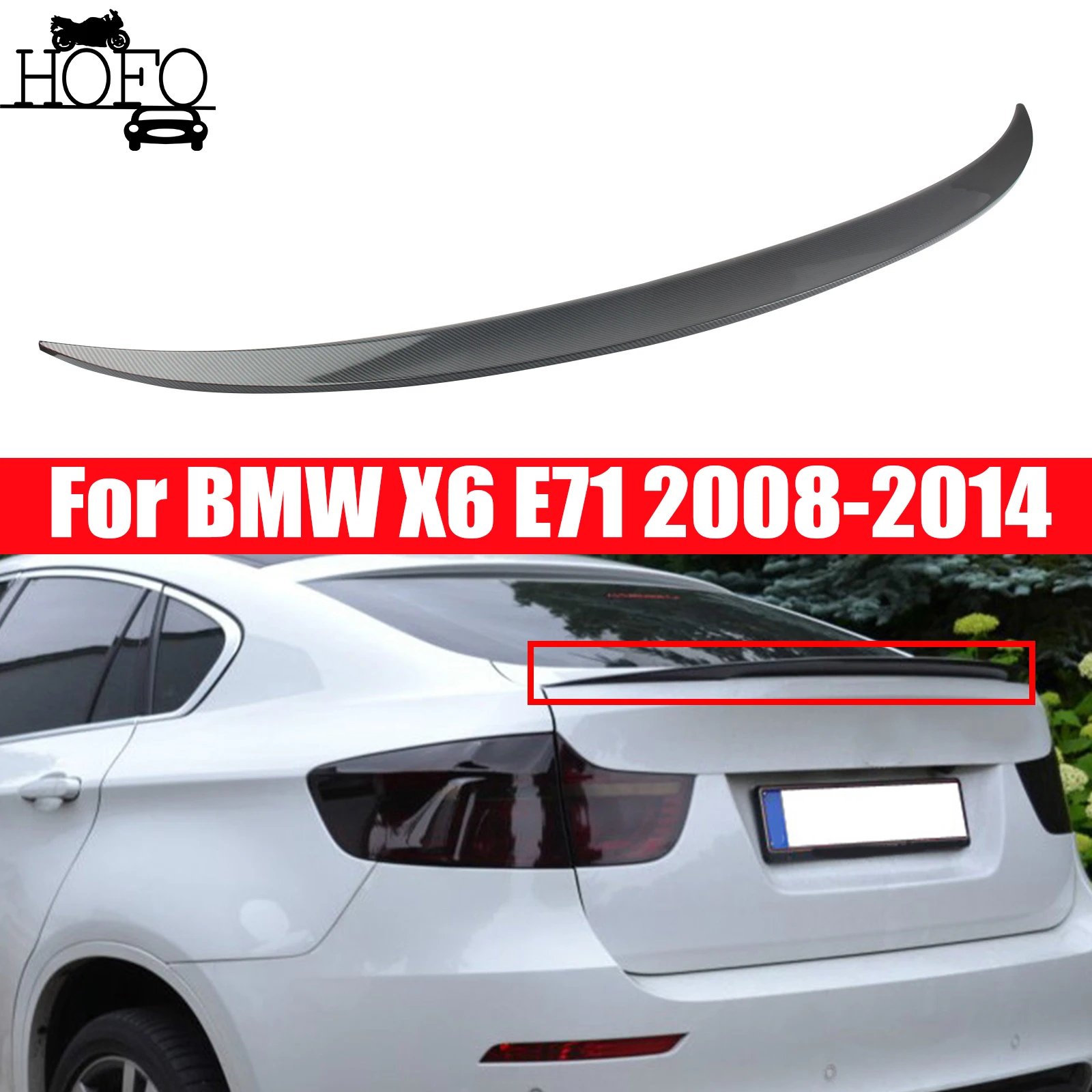 For BMW X6 E71 2008-2014 Car Rear Roof Spoiler Wing Tuning Tail Spoiler Wings Auto Body Kits
For BMW X6 E71 2008-2014 Car Rear Roof Spoiler Wing Tuning Tail Spoiler Wings Auto Body Kits