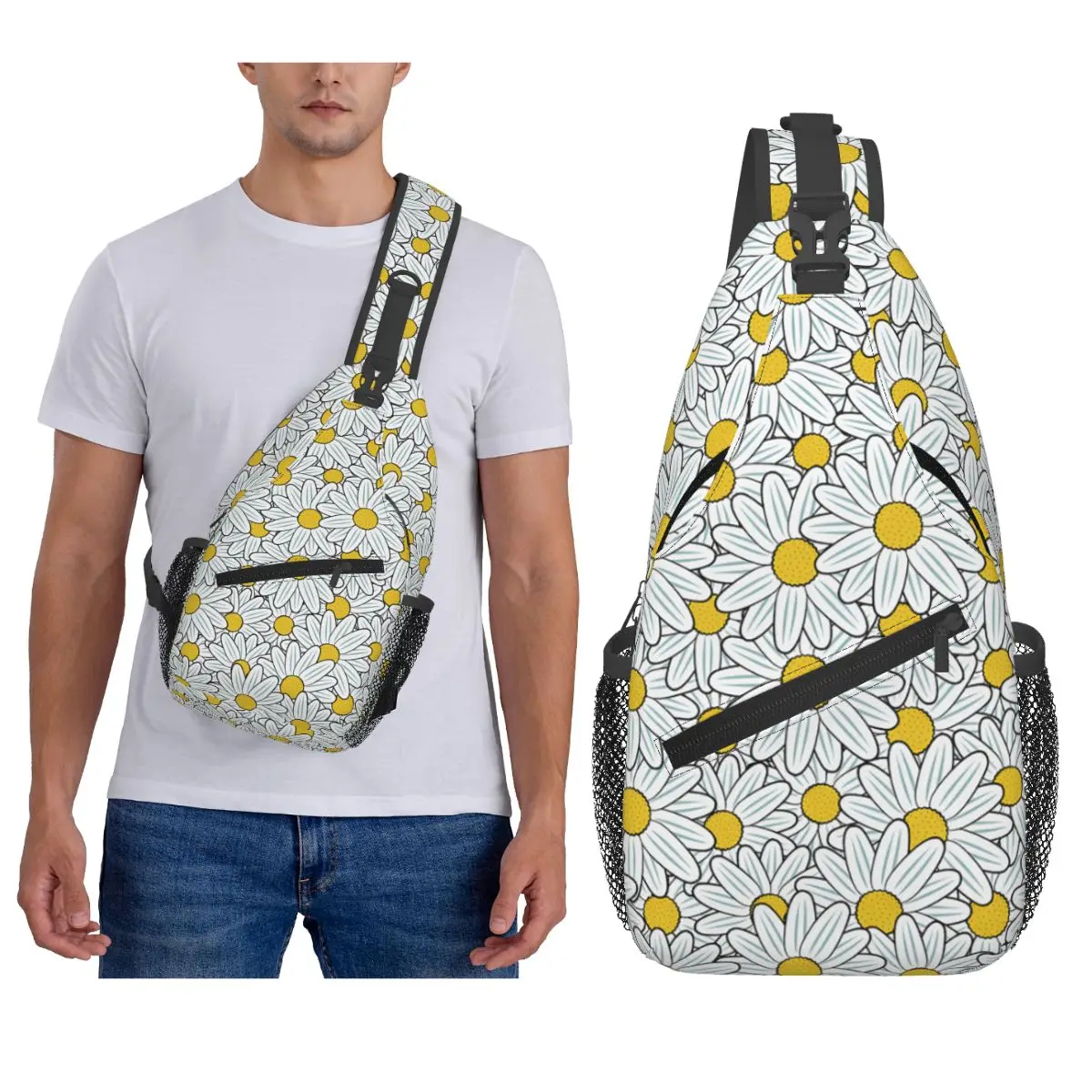 Cute Daisy Flowers Chest Bag Men Sling Crossbody Backpack Chest Bag Traveling Hiking Daypack Shoulder Bag
Cute Daisy Flowers Chest Bag Men Sling Crossbody Backpack Chest Bag Traveling Hiking Daypack Shoulder Bag
