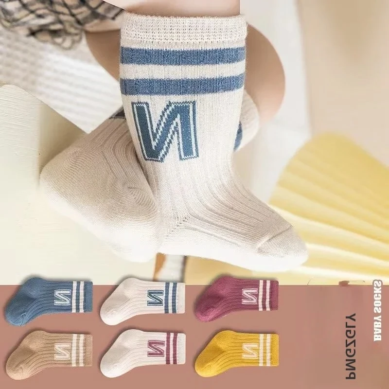 Baby Middle Tube Stockings Long Socks Kids Knit Soft Fashion Letter Socks for Infant Toddler Boys Girls Casual Socks
Baby Middle Tube Stockings Long Socks Kids Knit Soft Fashion Letter Socks for Infant Toddler Boys Girls Casual Socks