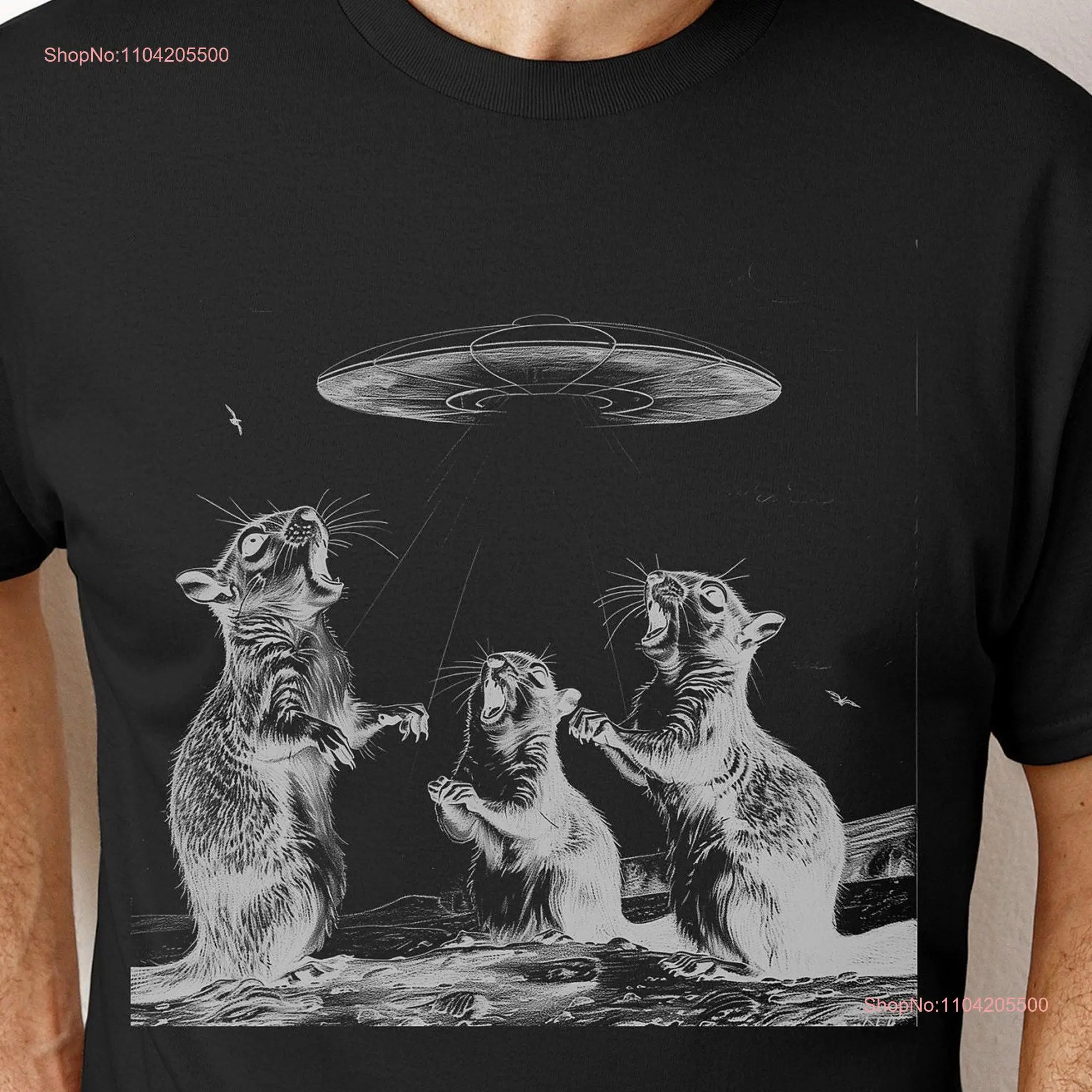 Three Squirrel Vintage T Shirt UFO Retro Meme Funny Howling Moon Cotton 90s Alien long or short sleeves
Three Squirrel Vintage T Shirt UFO Retro Meme Funny Howling Moon Cotton 90s Alien long or short sleeves