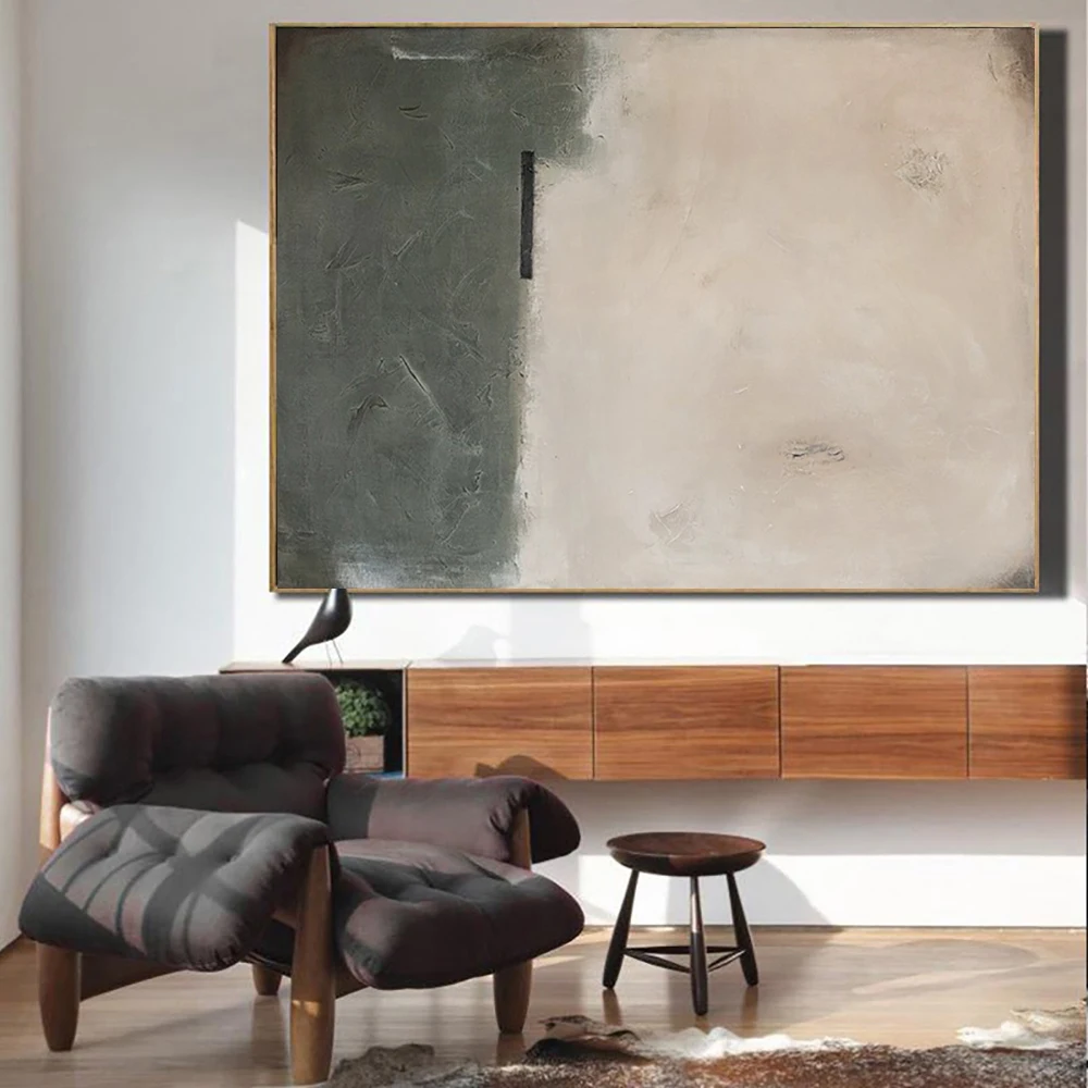 Minimalist Oil Painting Abstract Hand Painted Canvas Wall Art Modern Large Size Grey Beige Painting for Living Room Wall Decor
Minimalist Oil Painting Abstract Hand Painted Canvas Wall Art Modern Large Size Grey Beige Painting for Living Room Wall Decor