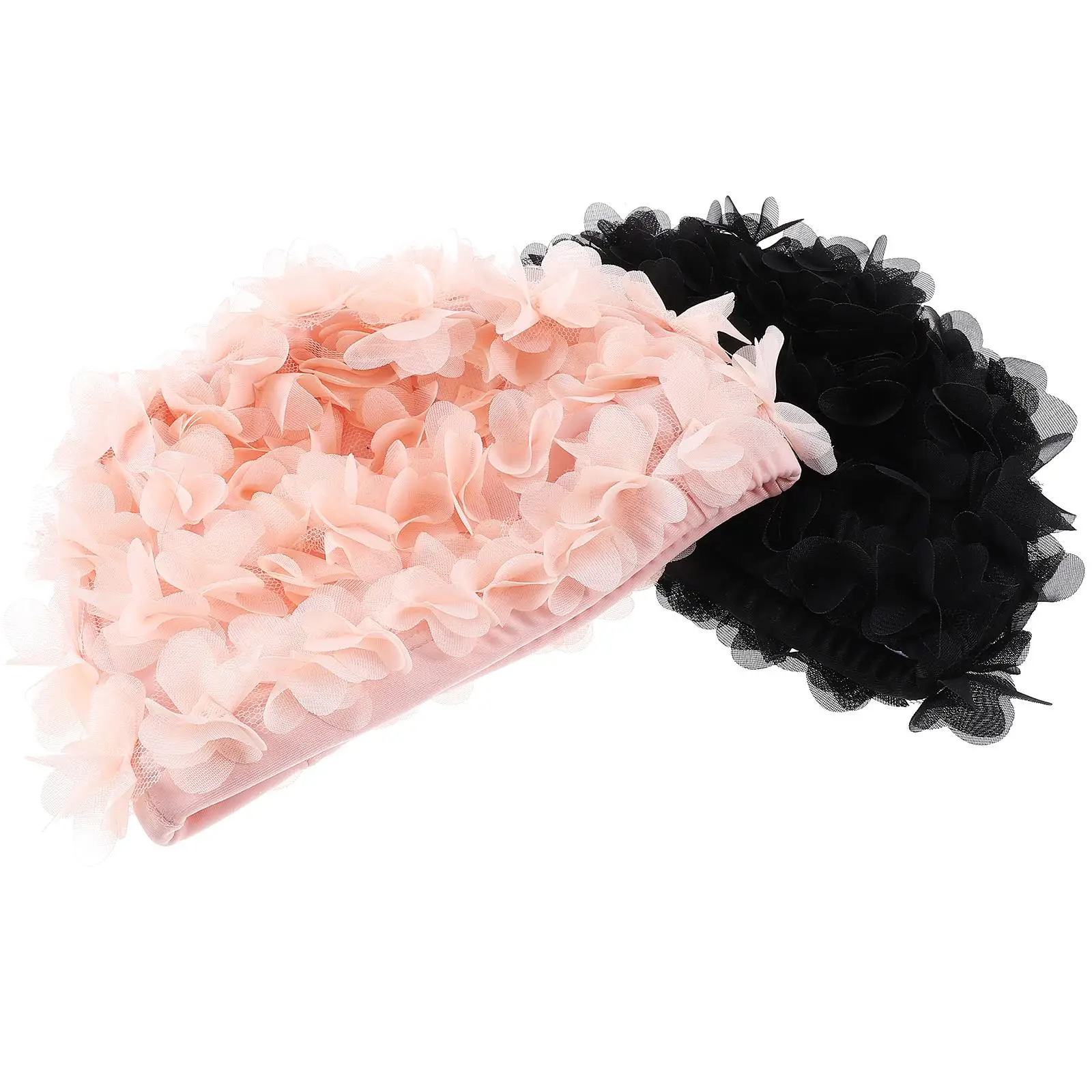 2Pcs Flower Swim Caps Stretchy Nylon Pink Black Hair Protection Lightweight Durable Comfortable Elastic Fashion Adult Swim Hats
2Pcs Flower Swim Caps Stretchy Nylon Pink Black Hair Protection Lightweight Durable Comfortable Elastic Fashion Adult Swim Hats