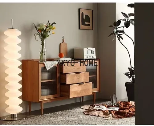 Nordic Black Walnut Wood Sideboard Cabinet Solid Wood Simple Home Living Room Glass Tea against the Wall
Nordic Black Walnut Wood Sideboard Cabinet Solid Wood Simple Home Living Room Glass Tea against the Wall