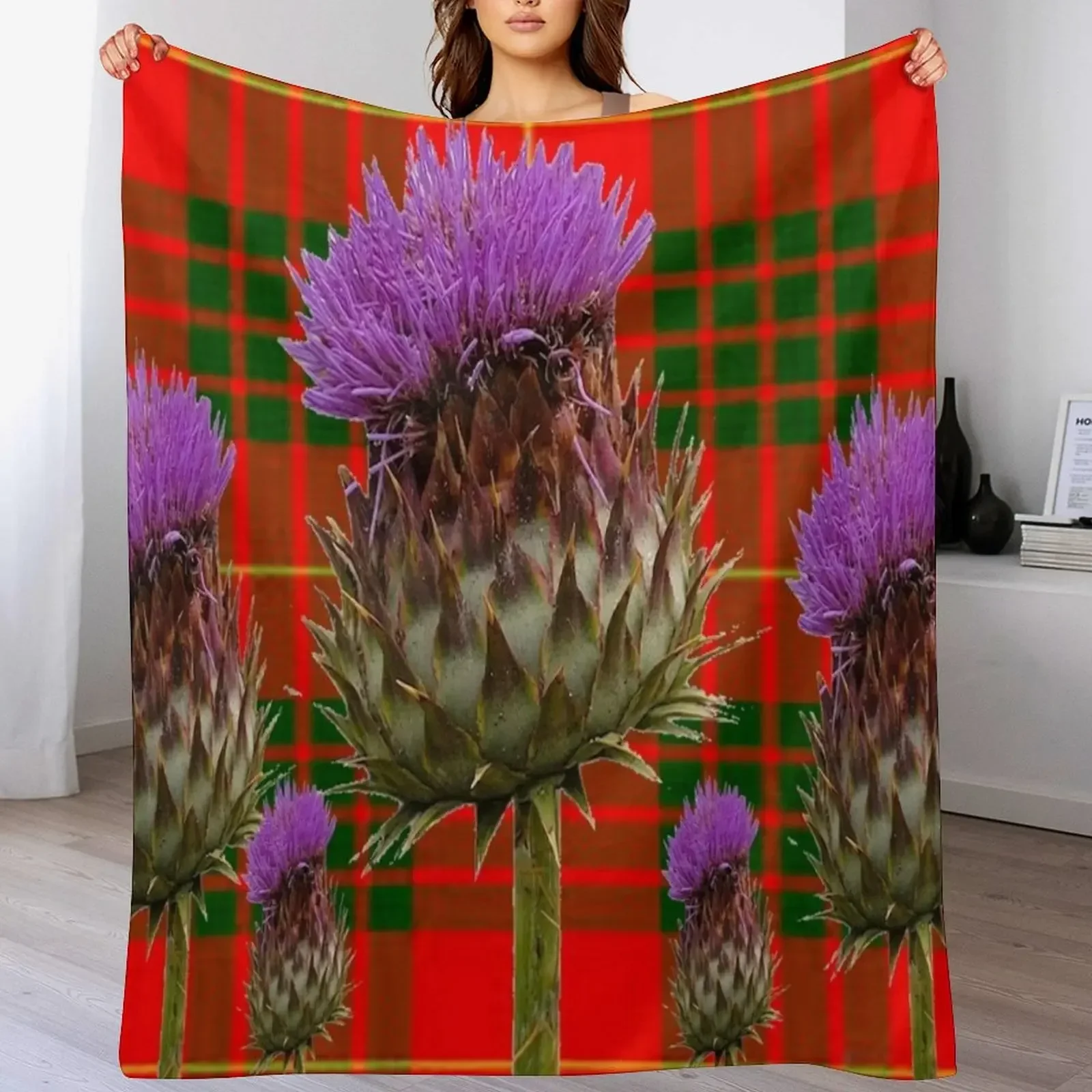 New ROW OF THISTLE ON SCOTTISH CAMERON TARTAN ART Throw Blanket Comforter Furrys Blankets
New ROW OF THISTLE ON SCOTTISH CAMERON TARTAN ART Throw Blanket Comforter Furrys Blankets