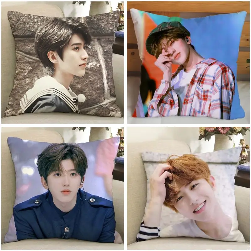 Cai Xukun's fan-made creative accessories - 40*40cm square sofa cushion with customizable patterns, throw pillow
Cai Xukun's fan-made creative accessories - 40*40cm square sofa cushion with customizable patterns, throw pillow
